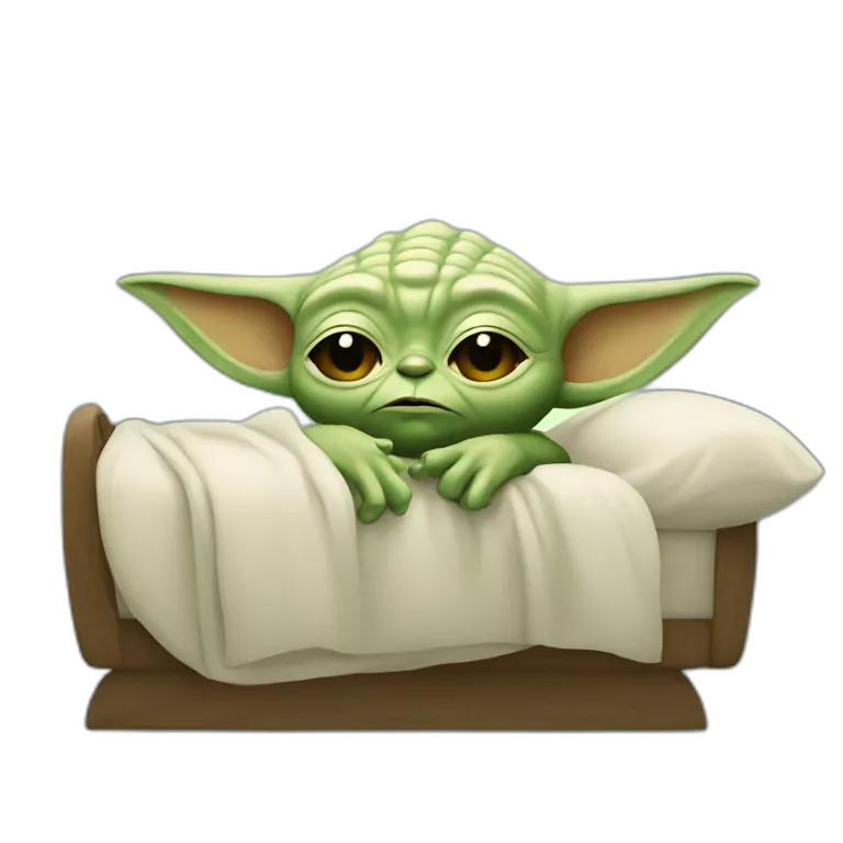 Yoda en train de dormir