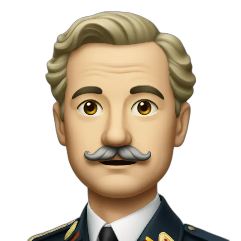 german head of state in 1940 wearing a small mustache