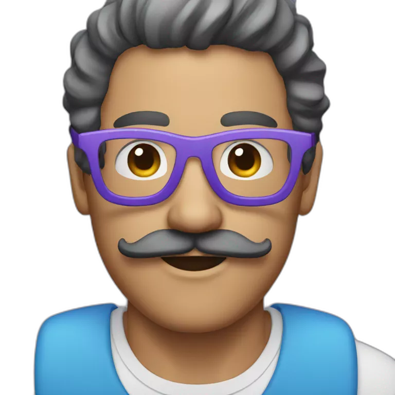 Face glasses and lighting emoji online