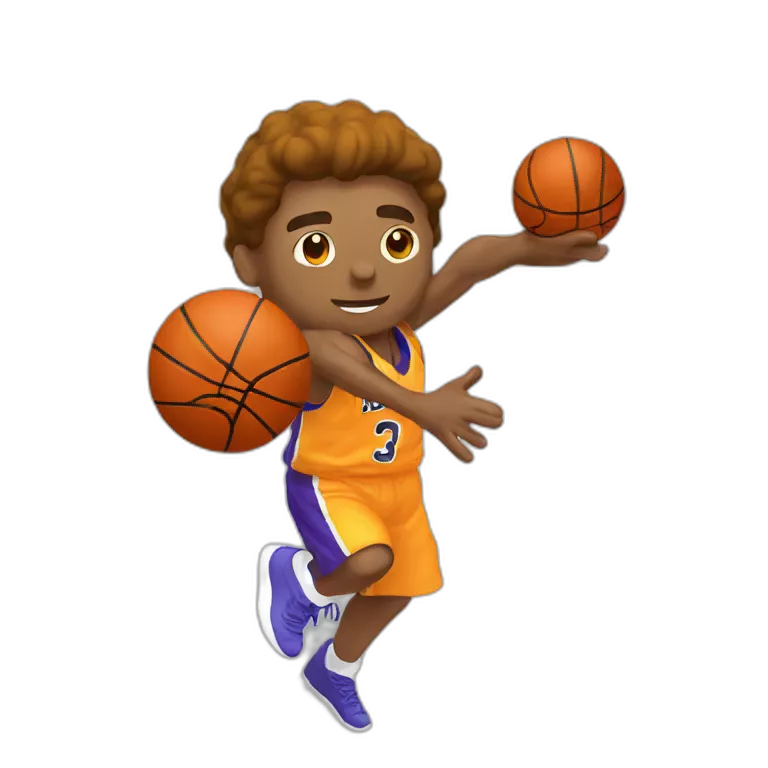 Basket-ball player shooting the ball