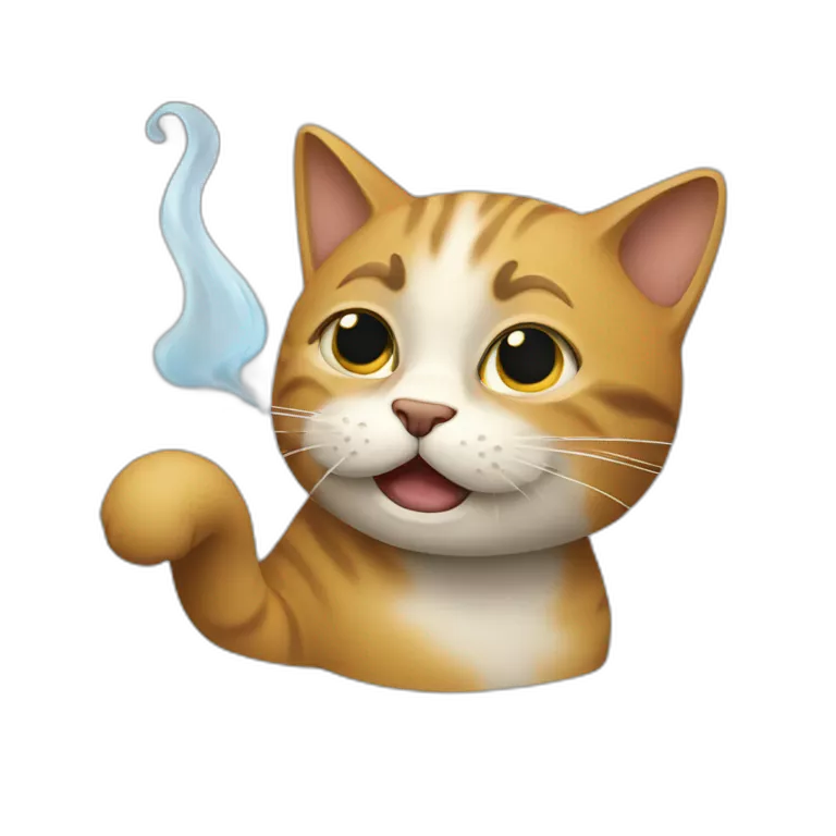 Un chat qui fume
