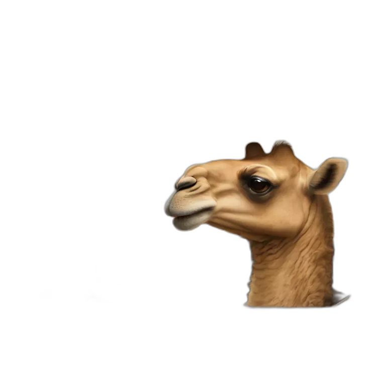 Camel driving a car