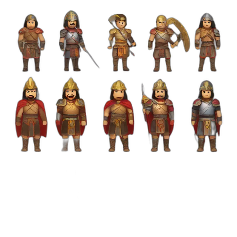Armenian Warrior and Mongolian Warrior and Georgian Warrior