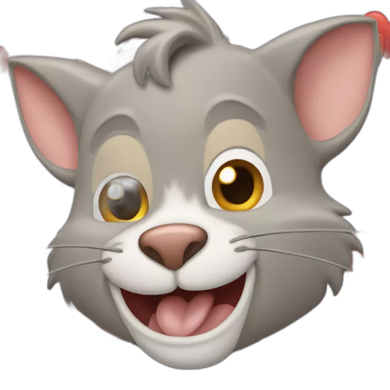 Jerry de tom et Jerry qui fait un coeur
