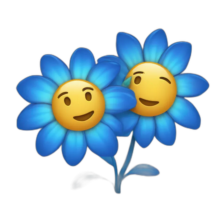 Flor tan hermosa como una rosa tan brillante como una estrella y tan azul como el mar