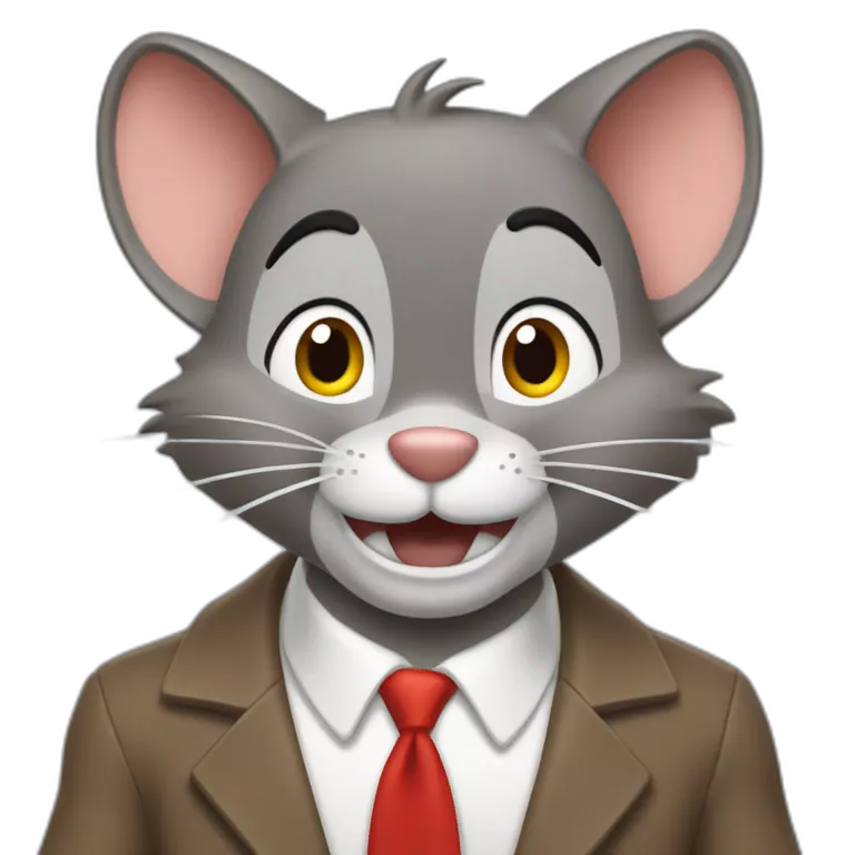 Jerry de tom et Jerry qui fait un coeur
