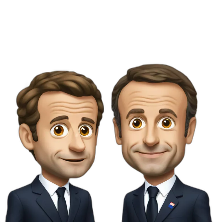Emmanuel Macron swap face with Sarkozy