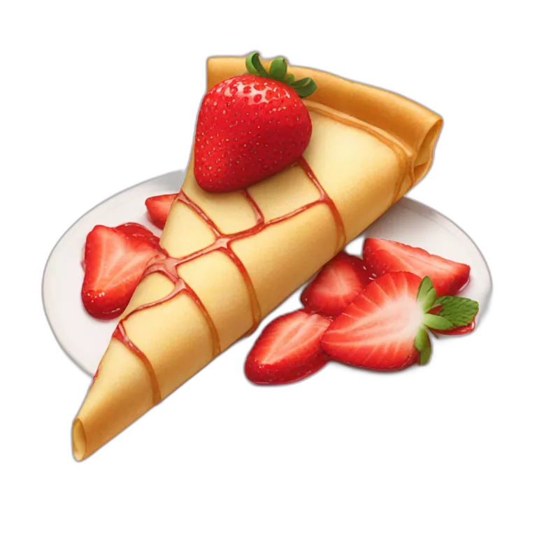 Strawberry crepe
