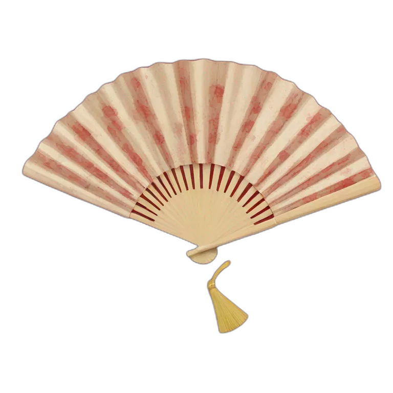 red hand fan