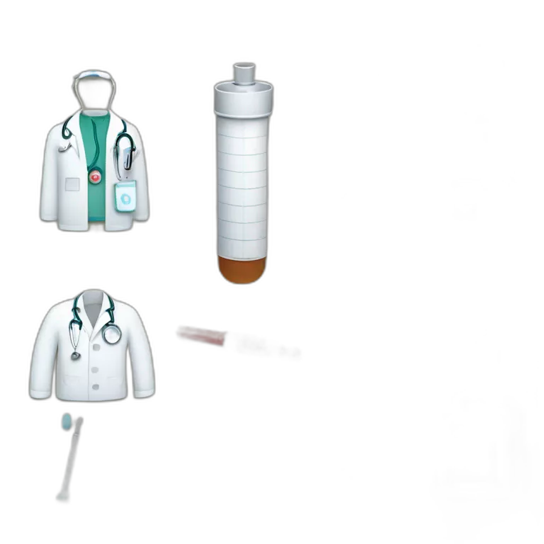 stethoscope, medical coat, syringe, doctor, patient, hospital, prescription, medical bag
