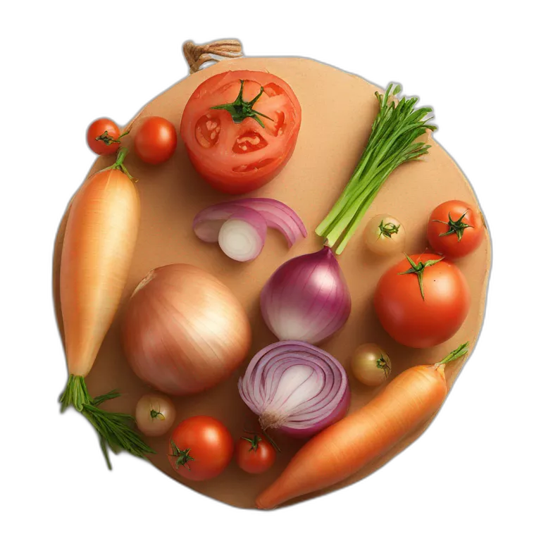 meat and vegetables still life.