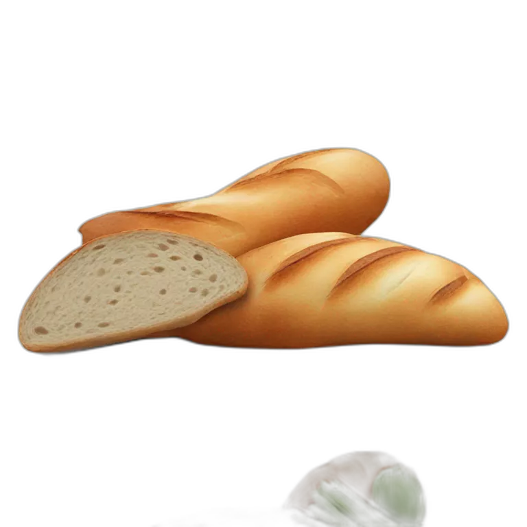 bread and meat still life