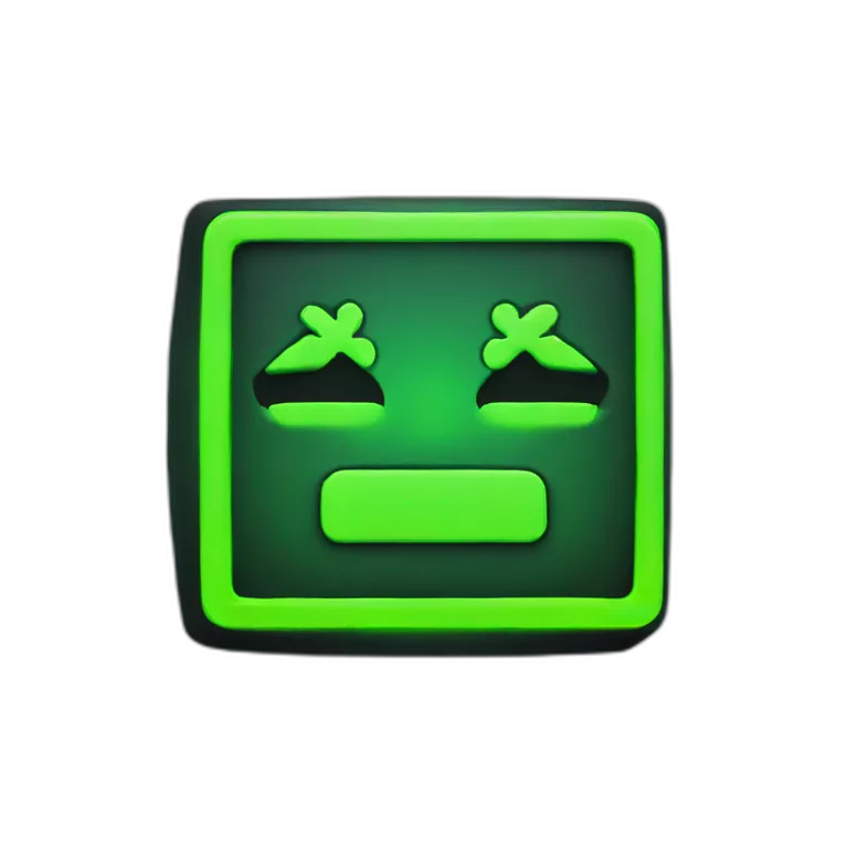 one keycap in neon green