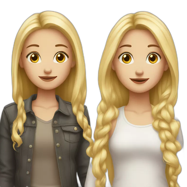 tall blond girl and tall brun girl