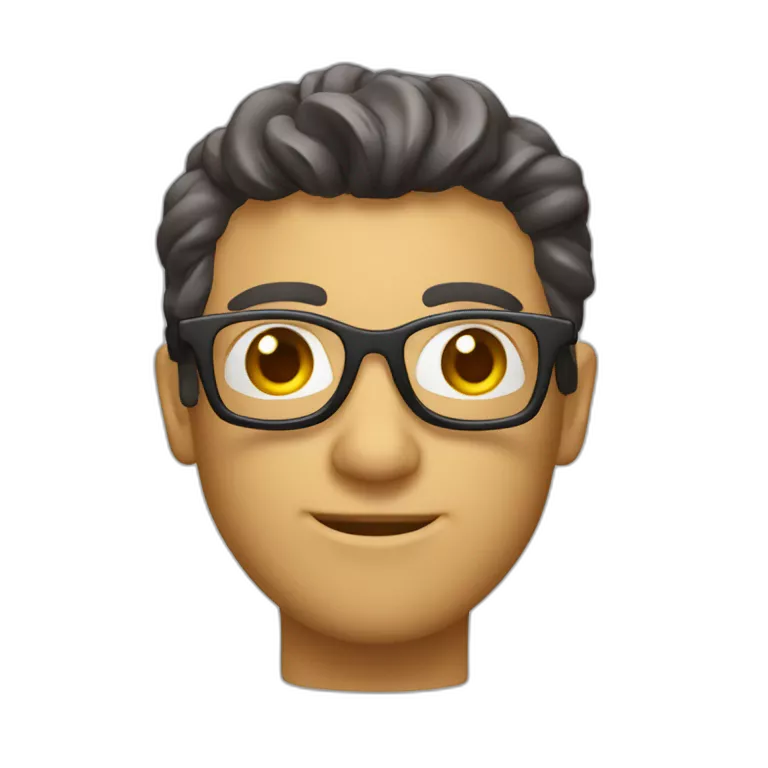Chico con lentes haciendo una escultura