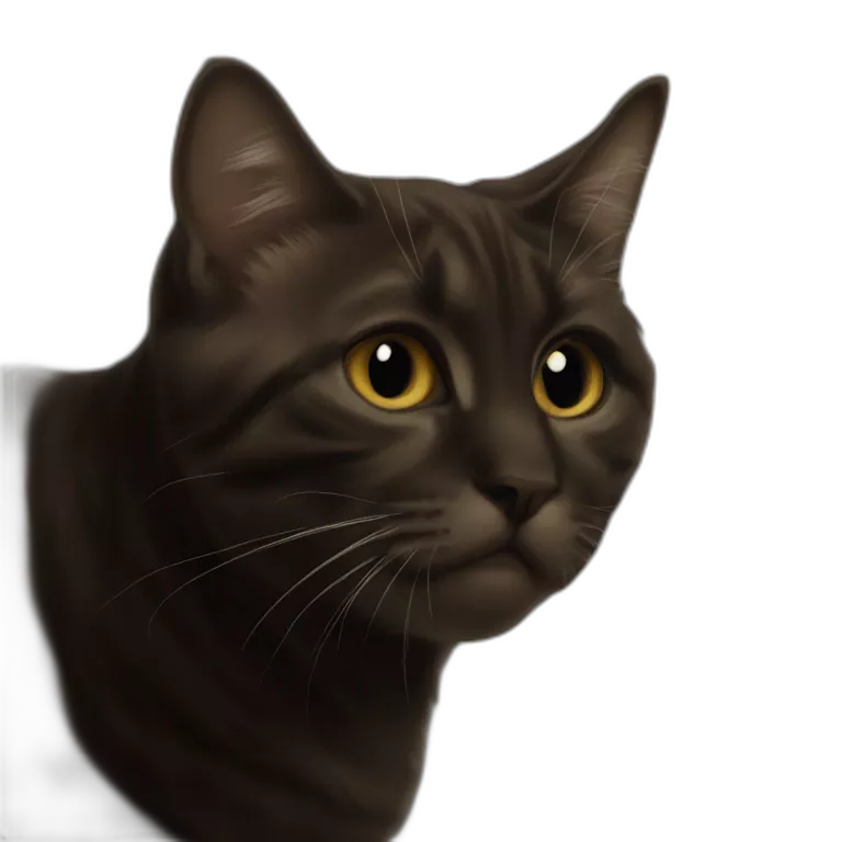 curious cat making eye contact