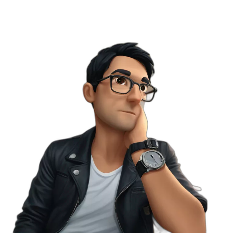 black-haired boy in open jacket