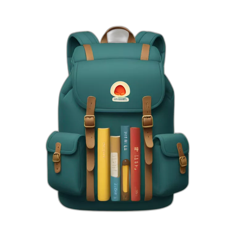 FJÄLLRÄVEN BACKPACK WITH BOOKS INSIDE
