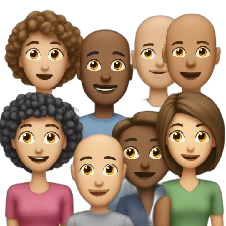 group of individuals suffering from hair loss