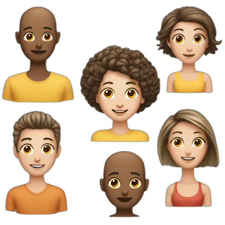 group of individualsA group of individuals suffering from hair loss