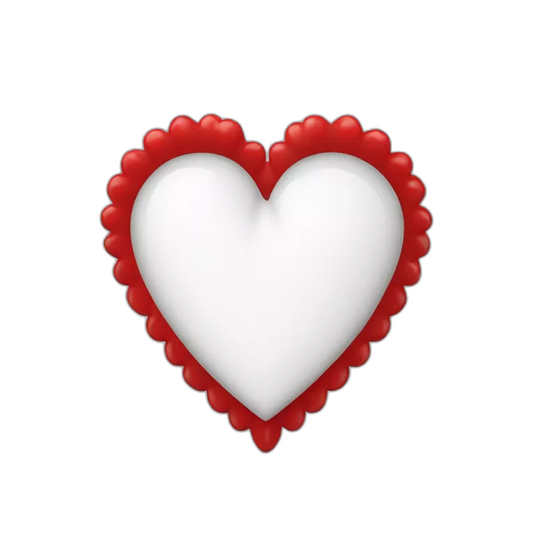 Drapeau Vendée coeur Vendéen double coeur rouge, couronne rouge sur coeur, fond blanc