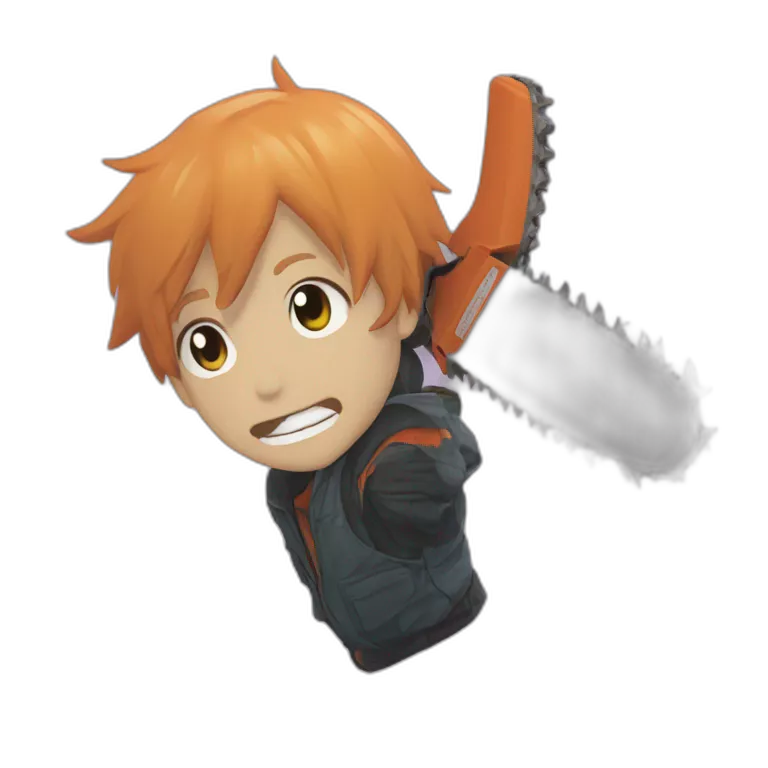 Chainsaw man from the anime named “ Chainsaw Man”