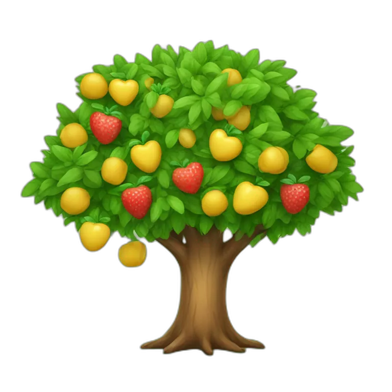 A tree whith heart fruits