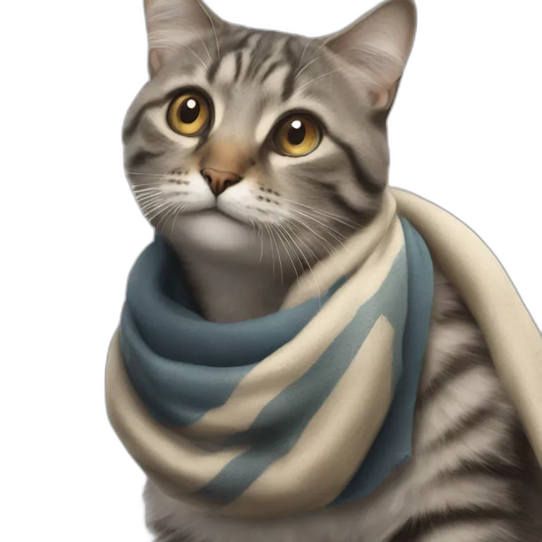 feline gaze amidst blurred background