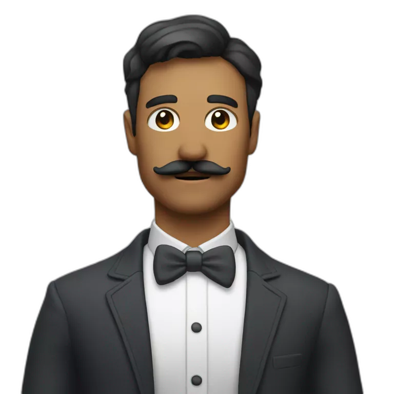 a man with moustache he is a Discord moderator (staff) il porte des vetements avec le logo de l'application Discord