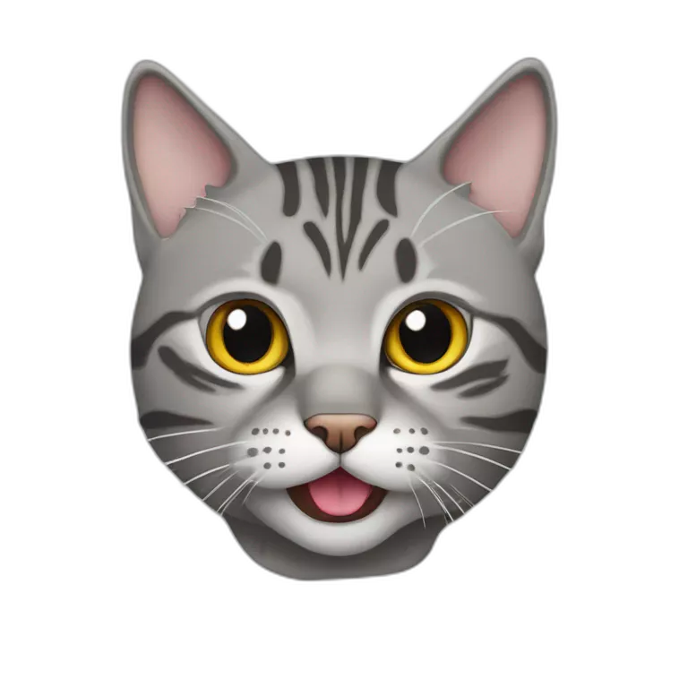 a Scottish outspoken grey tabby cat with a tongue sticking out of its mouth halfway
