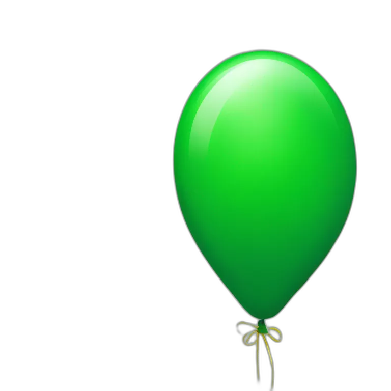 green baloon