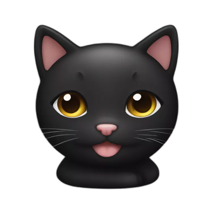 black mochi mochi cat