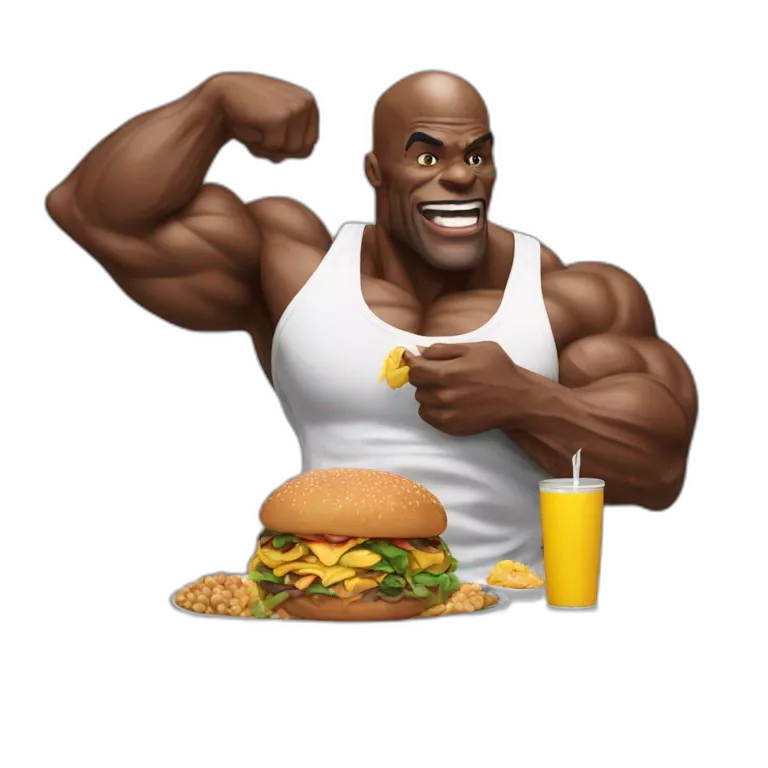Ronnie coleman eating food