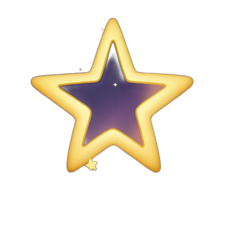&quot;Design a twinkling star with a stardust trail, against a night sky.&quot;