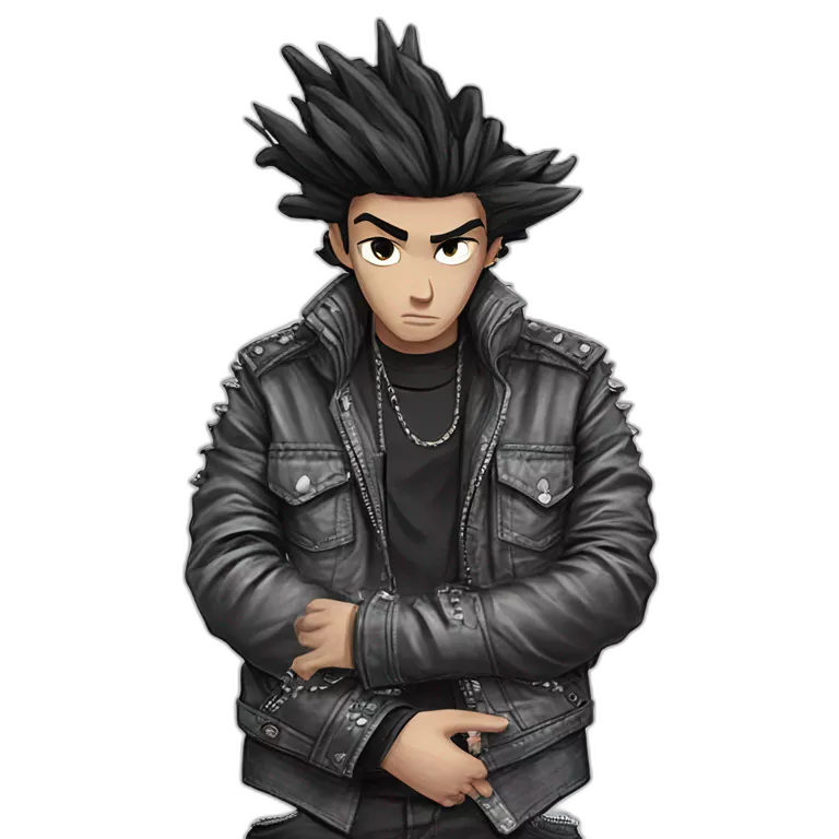 mysterious boy in black jacket
