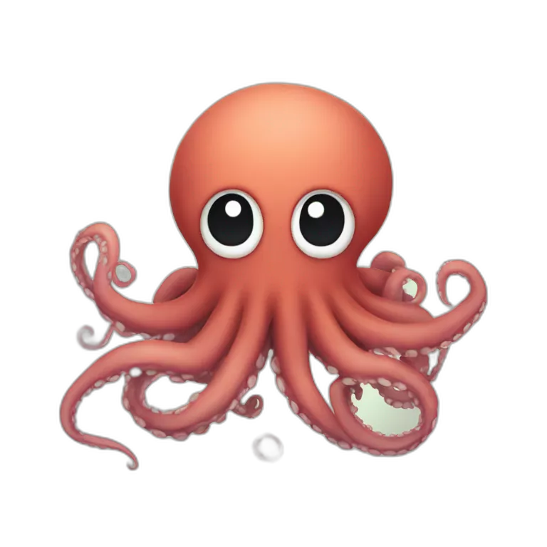 a cute kraken with a cute angry facea cute kraken with the naruto logo on the front