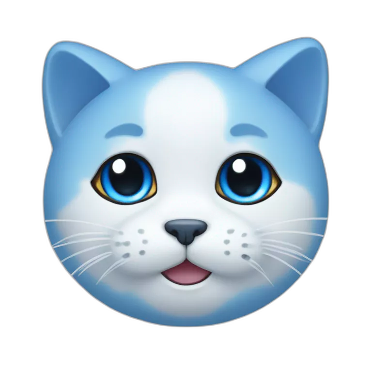 blue mochi mochi cat