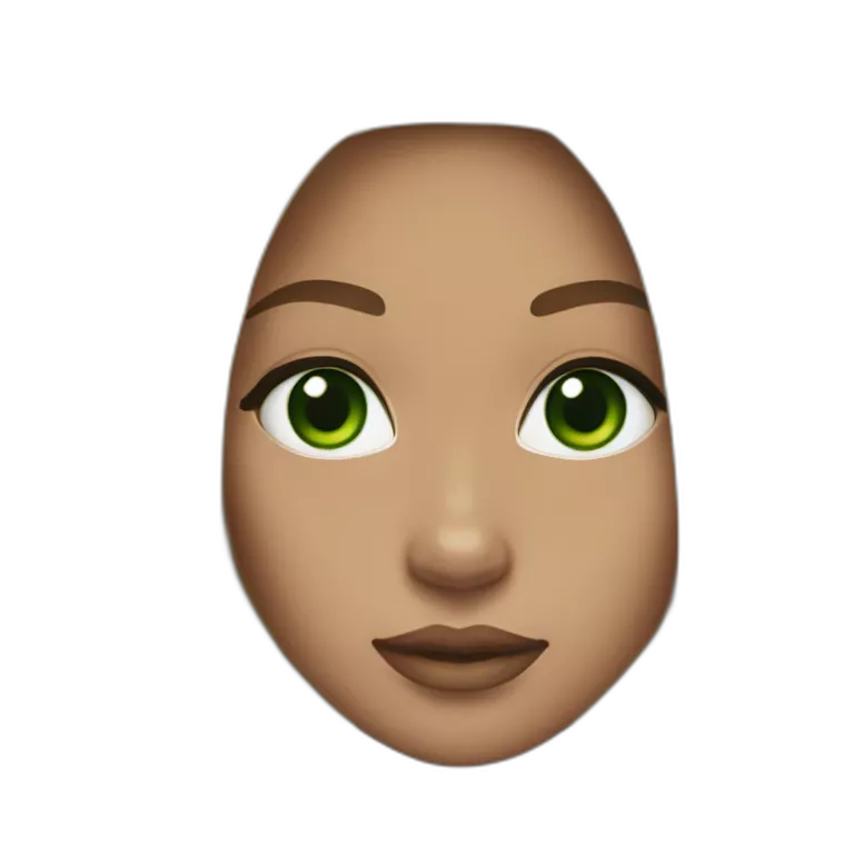 Light skin, Dark blonde girl, dark green eyes, long straight hair. Looks like nicki nicole