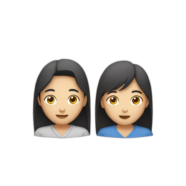 two asian people talking