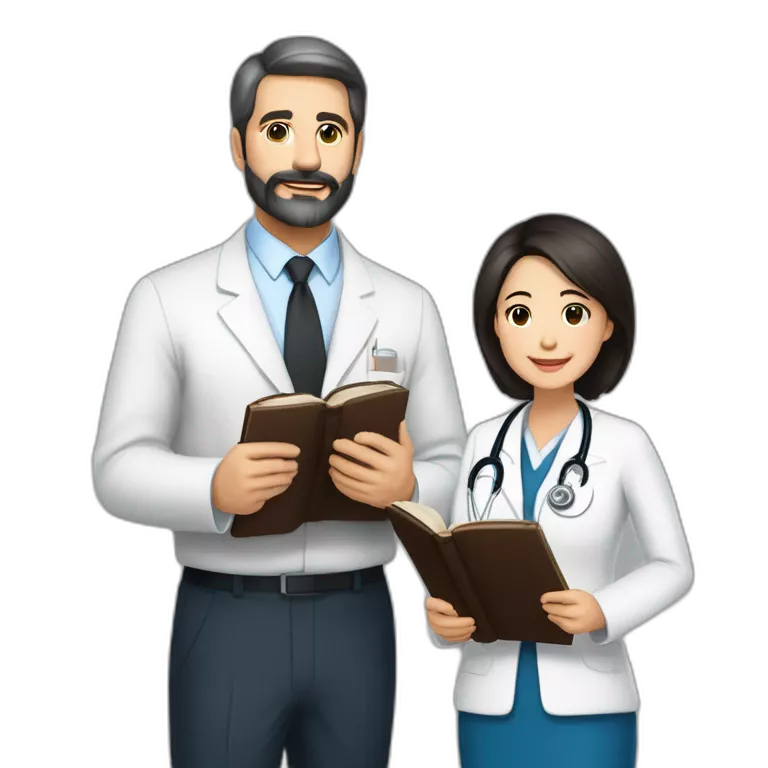 husband american age 64 dark brown hair trimmed beard wearing business suit holding bible together, wife asian age 64 black shoulder length hair wearing nurse uniform, no children