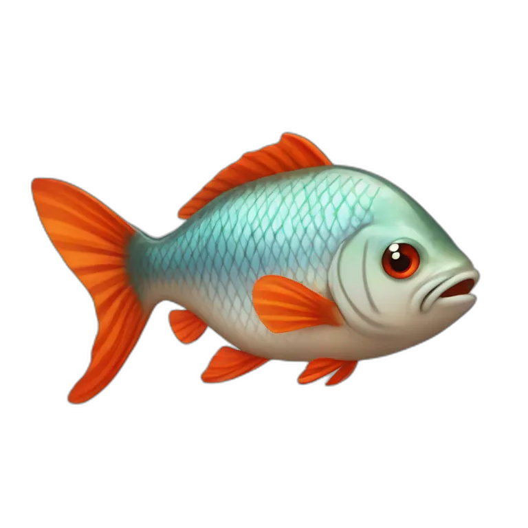 Poisson rouge qui pleure