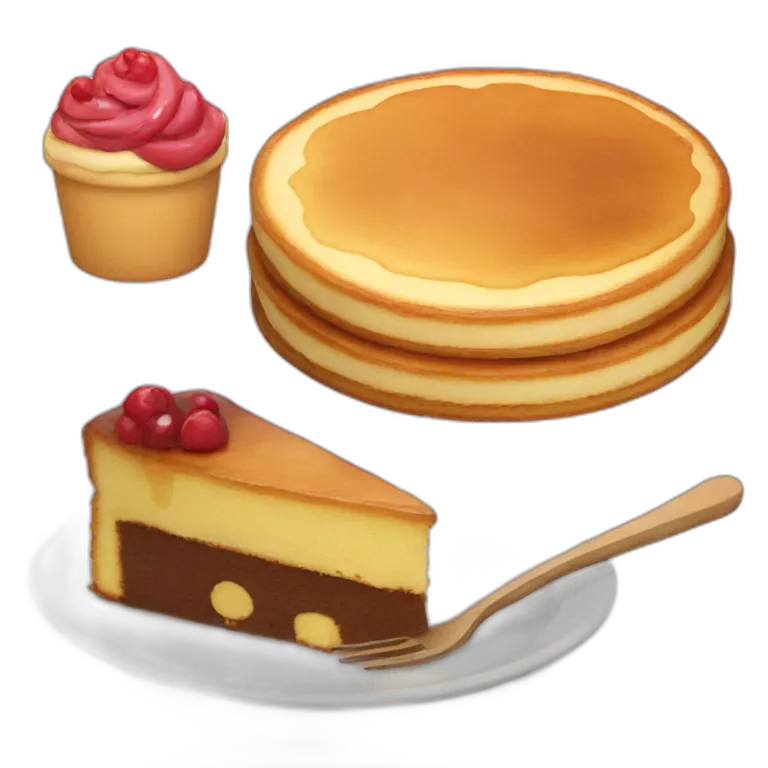 pan and cake and pancake