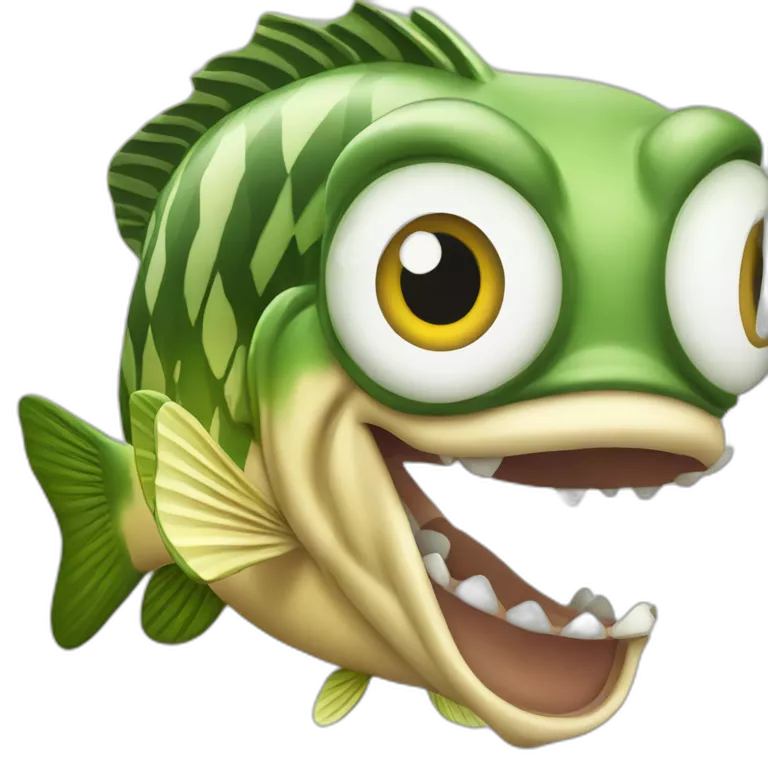 scared pike fish