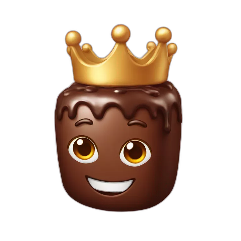 chocolatine with crown