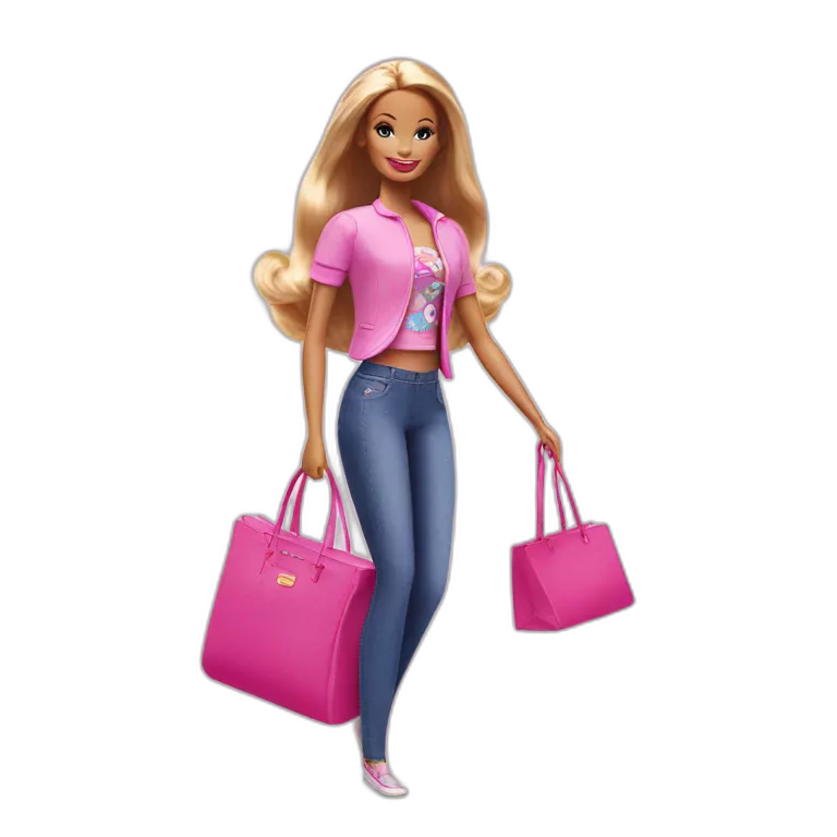 Barbie arriving at auntie house