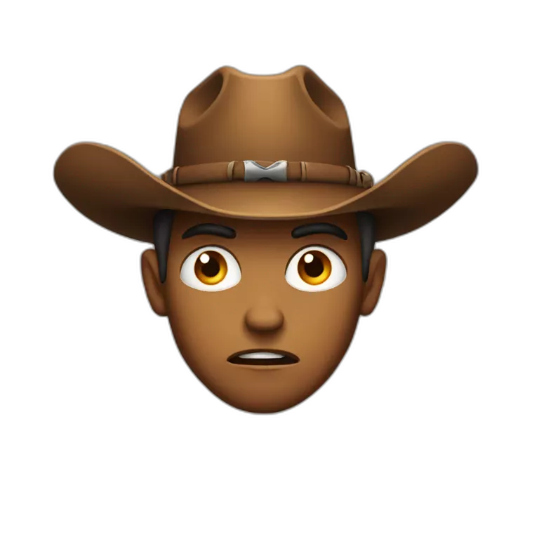 fearful cowboy face
