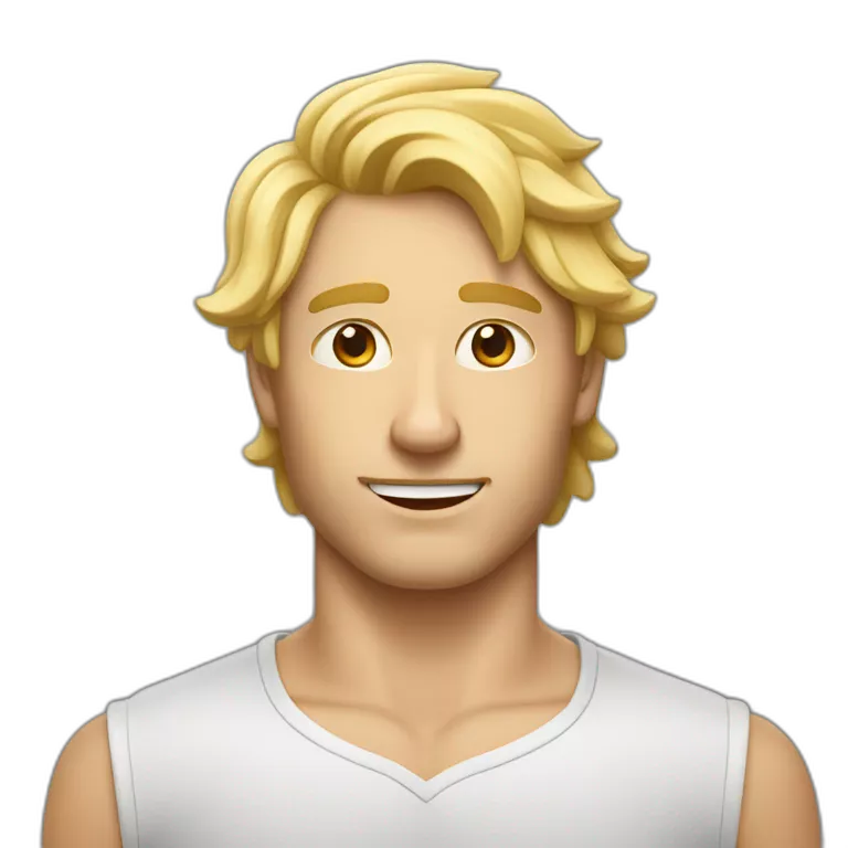 Homme blond boude en croisant bras