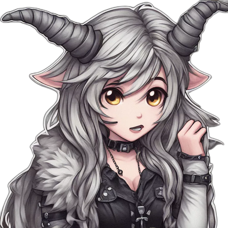 gothic furry girl jewelry