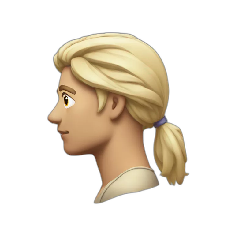 side profile with an eye looking judgy to the side