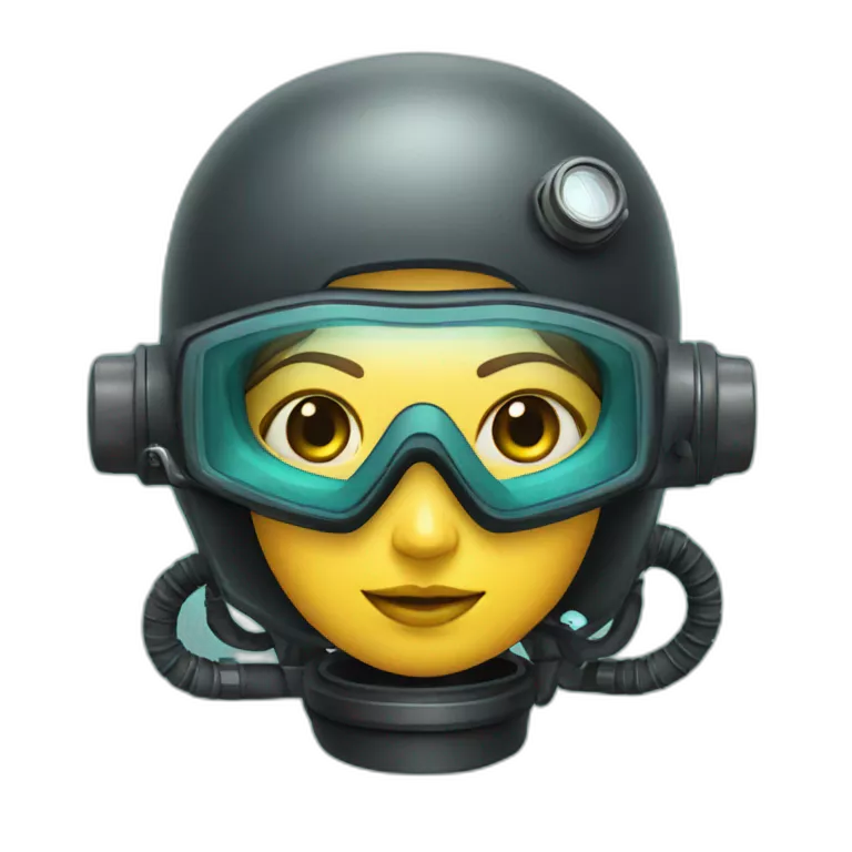 female deep sea diver